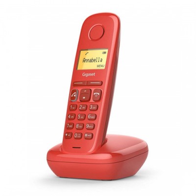 Gigaset A270 Telefono DECT Rojo Identificador de llamadas