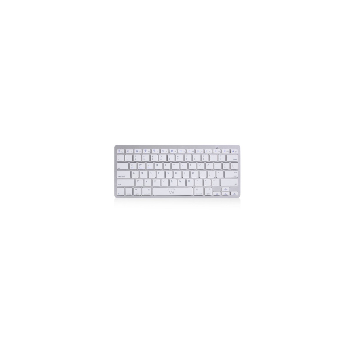 Ewent EW3161 teclado Bluetooth QWERTY Espanol Plata Blanco