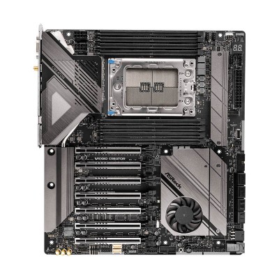 PLACA ASROCK WRX80 CREATOR R20AMDsTR5WRX808DDR42TBVGA2mDP8SATA32M22X 10 GIGABITLANWIFI6EBTUSB32EEB