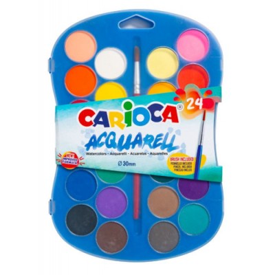 ESTUCHE 24 ACUARELAS CARIOCA 42405