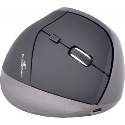 Bluestork M WL ERGO BK raton mano derecha RF inalambrico 1200 DPI