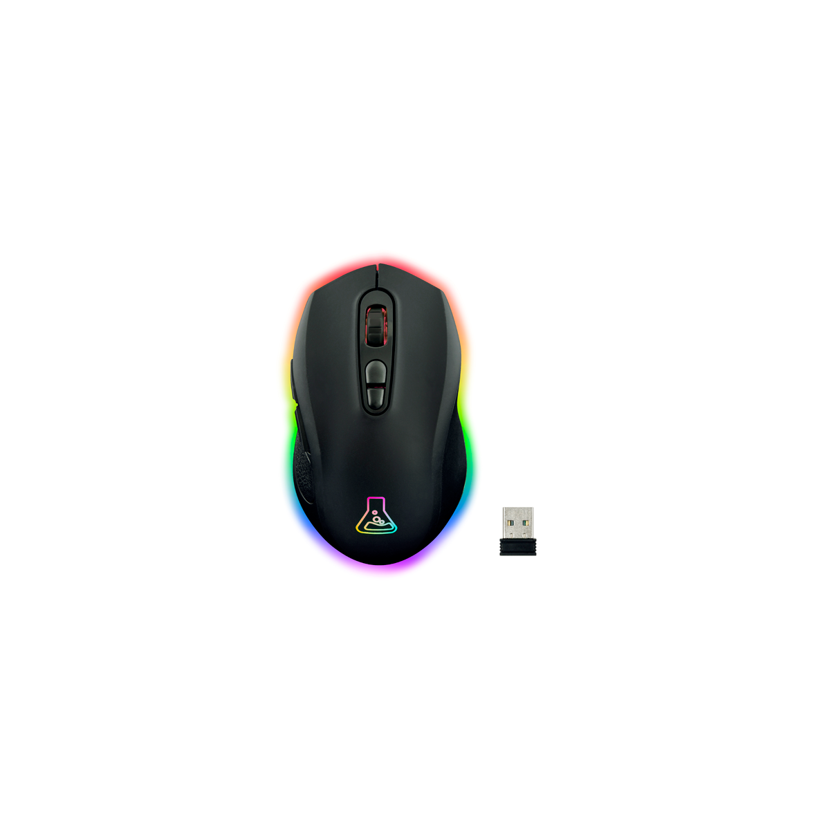 THE G LAB ILLUMINATED RGB GAMING MOUSE WIRELESS RECARGABLE 2400 DPI KULT NEON