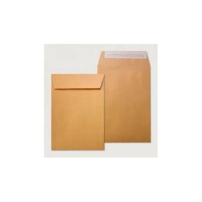 CAJA 1000 BOLSAS SALARIOS 100X145 KRAFT 70 GRS AUTOSAM AUTOADHESIVO CON TIRA DE SILICONA SAM 140700