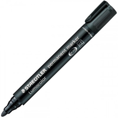 MARCADOR PERMANENTE LUMOCOLOR 352 TRAZO 2MM NEGRO STAEDTLER 352 9