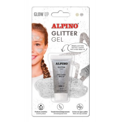 BLiSTER GEL TRANSPARENTE CON PURPURINA PLATA ALPINO DL000605