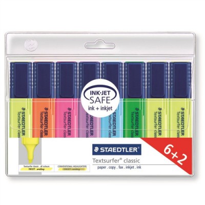 ESTUCHE 62 MARCADORES FLUORESCENTES TEXTSURFER CLASSIC 1 5MM SURTIDOS STAEDTLER 364 A WP8