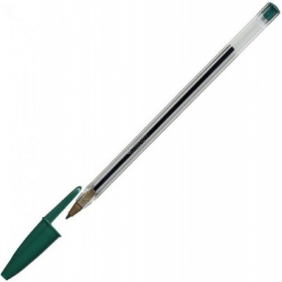 BOLIGRAFO CRISTAL CUERPO TRANSPARENTE TRAZO 04 MM COLOR VERDE BIC 8373629