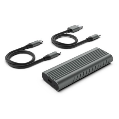 Ewent EW7025 caja para disco duro externo Caja externa para unidad de estado solido SSD Gris M2