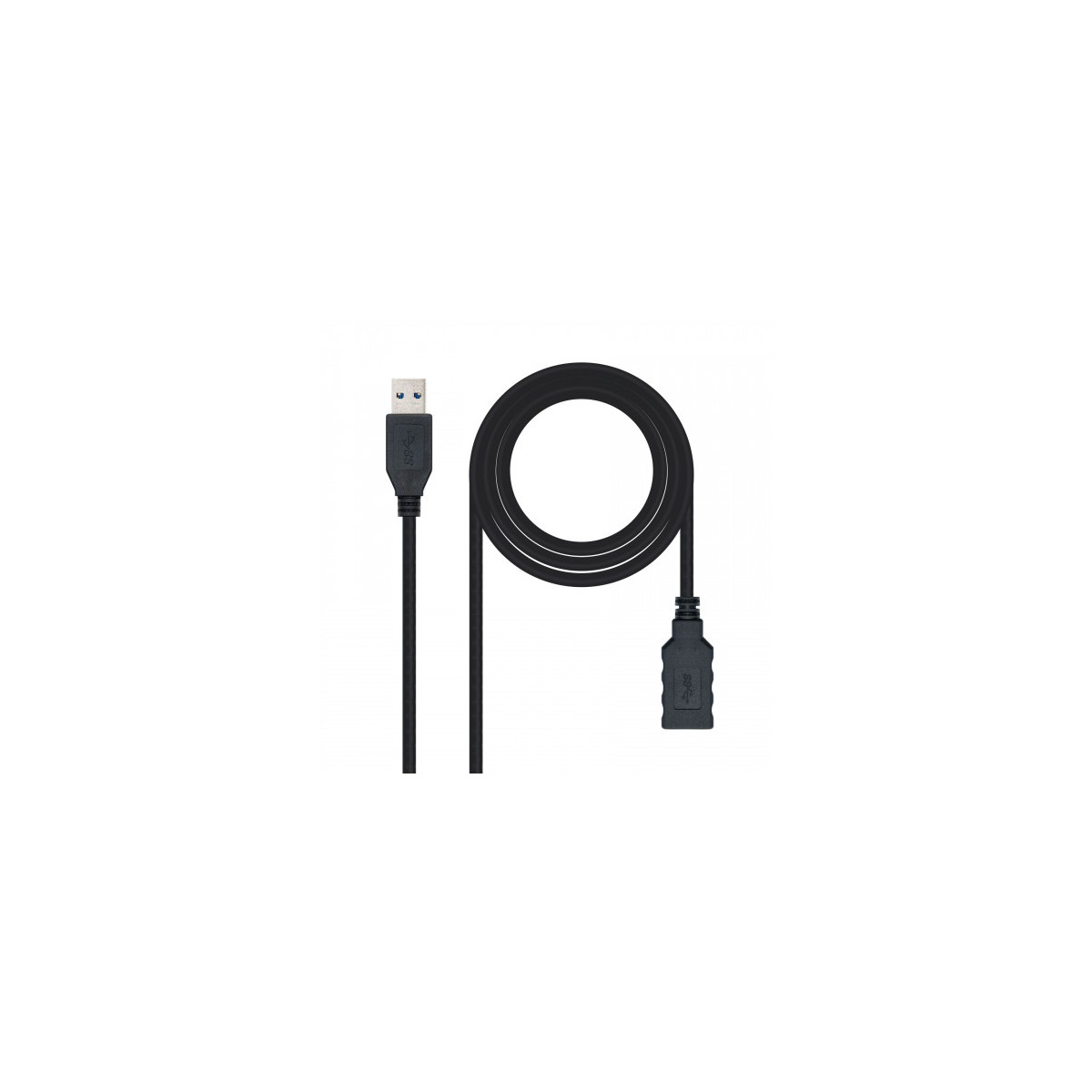 Nanocable CABLE USB 30 TIPO A M A H NEGRO 20 M