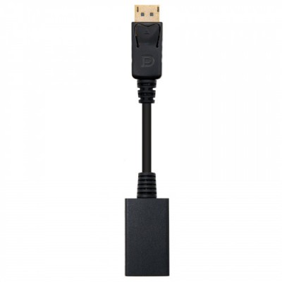 Nanocable CONVERSOR DISPLAYPORT A HDMI DP M HDMI H NEGRO 15 CM