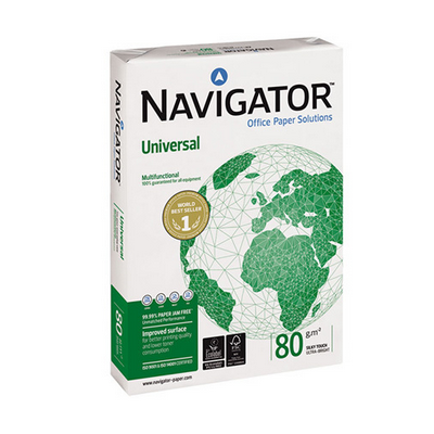 PAQUETE 500H PAPEL 80GR A3 NAVIGATOR CIE169 119906