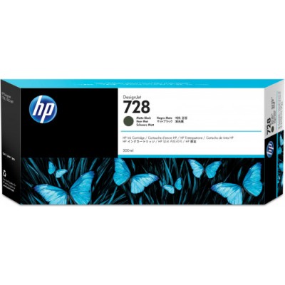 HP Cartucho de tinta DesignJet 728 negro mate de 300 ml