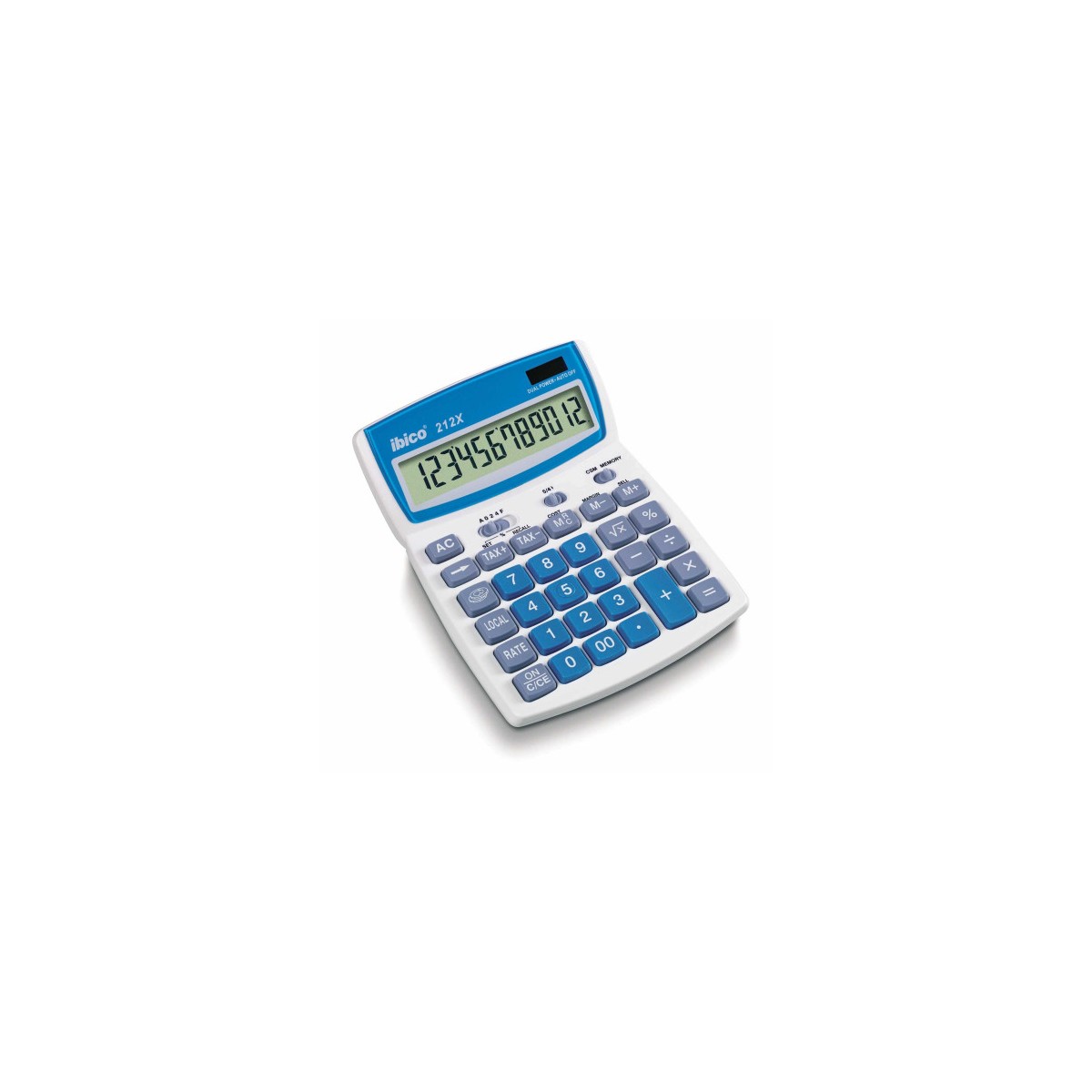 CALCULADORA DE SOBREMESA DE 12 DIGITOS MODELO 212X SOLAR PILA IBICO IB410086