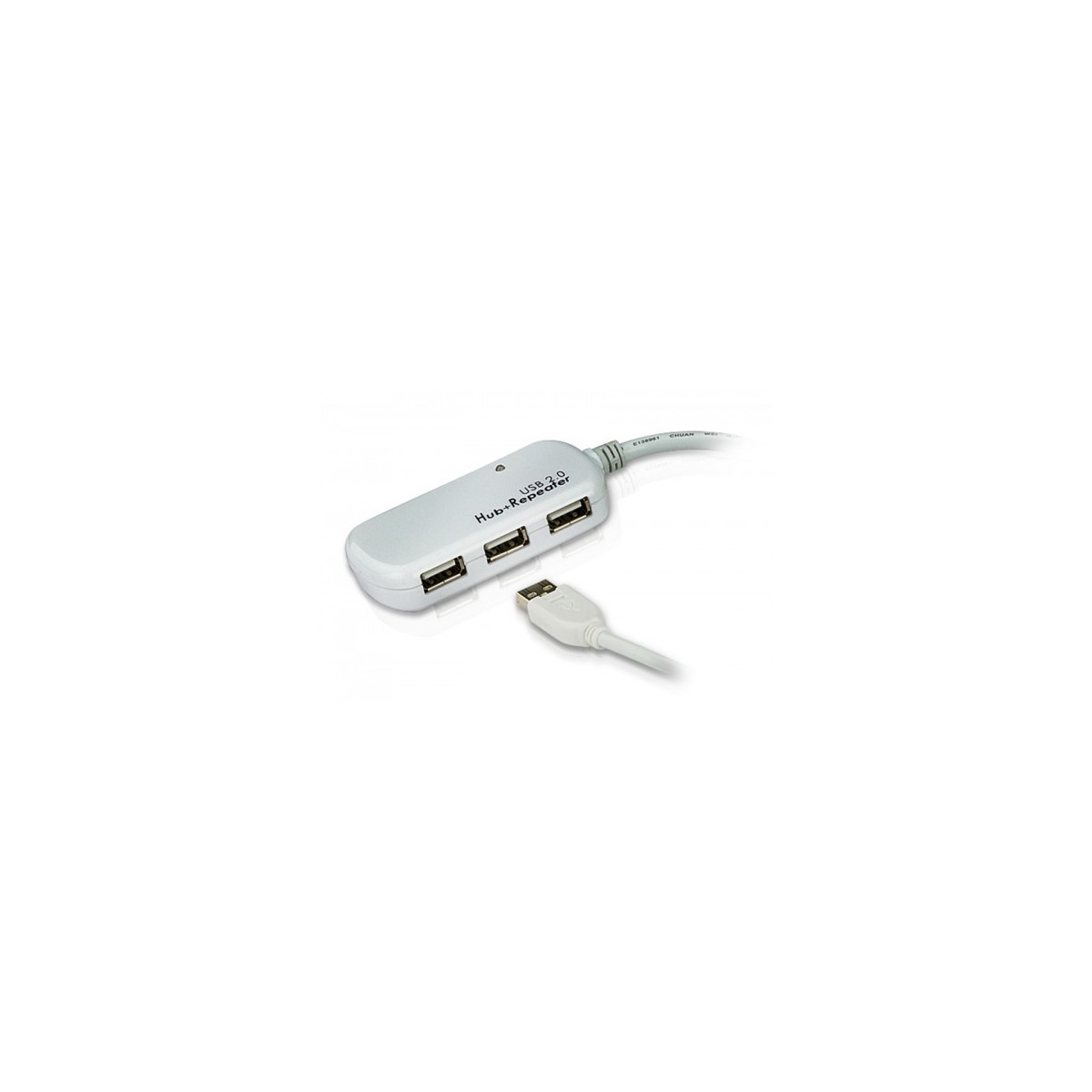 ATEN Cable extensor USB 20 de 12 m con hub de cuatro puertos soporta conexion en cadena hasta 60 m