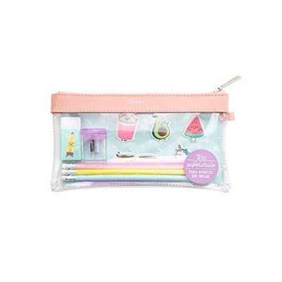 KIT DE ESTUCHE TRANSPARENTE PVC PARA APUNTES QUE MOLAN MRWONDERFUL WOA09499ES