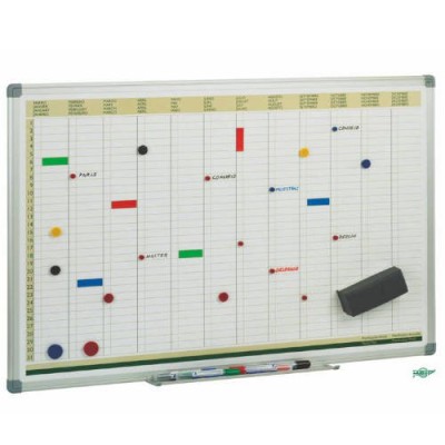 PLANING ANUAL MAGNETICO CON MARCO DE ALUMINIO 60X90 CM FAIBO PLA