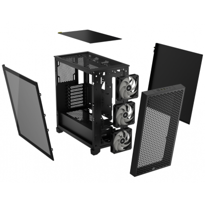 CAJA CORSAIR 3000D AIRFLOW MID TOWER CRISTAL TEMPLADO NEGRA CC 9011251 WW