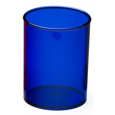 CUBILETE DE PLASTICO 78 MM DIAMETRO X 100 MM ALTO TRANSPARENTE AZUL OSCURO FAIBO 205 52