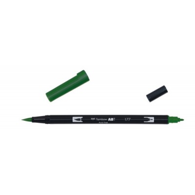 ROTULADOR DOBLE PUNTA PINCEL COLOR DARK JADE TOMBOW ABT 177