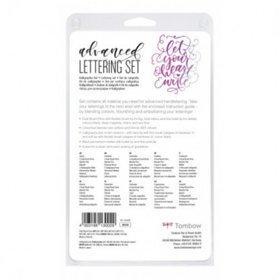 SET LETTERING DE CALIGRAFIA MODELO ADVANCED TOMBOW LS ADV