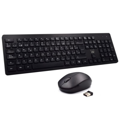 Ewent EW3256 teclado RF inalambrico QWERTY Espanol Negro