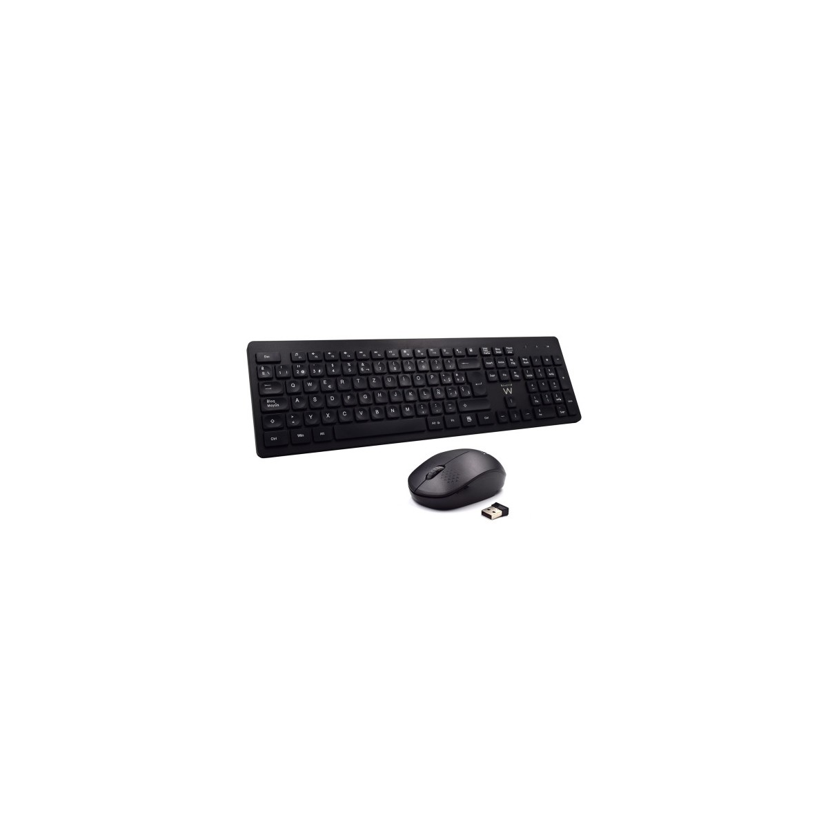 Ewent EW3256 teclado RF inalambrico QWERTY Espanol Negro