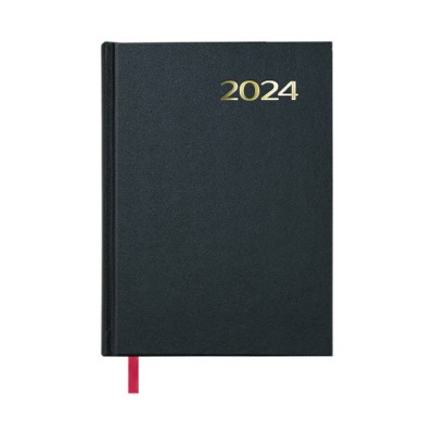 AGENDA 2024 SINTEX DiA PaGINA 14 X 20 CM COLOR NEGRO DOHE 11399 24