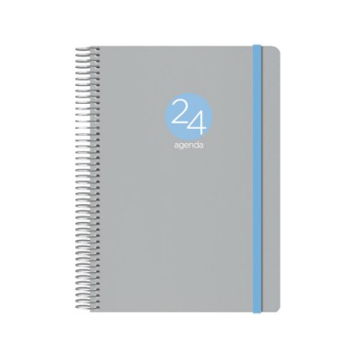 AGENDA 2024 MEMPHIS DiA PaGINA 15 X 21 CM MODELO GRIS DOHE 12689 24