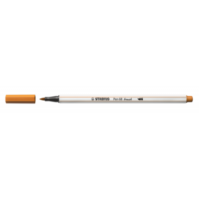 ROTULADOR PUNTA FIBRA PINCEL PEN 68 BRUSH OCRE OSCURO STABILO 568 89