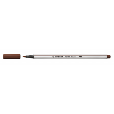 ROTULADOR PUNTA FIBRA PINCEL PEN 68 BRUSH MARRON STABILO 568 45