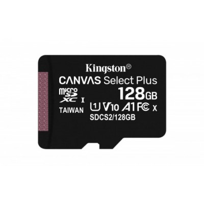 Kingston Technology Canvas Select Plus memoria flash 128 GB MicroSDXC Clase 10 UHS I