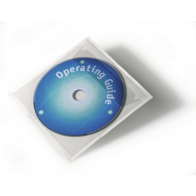 PACK 10 FUNDAS PARA CD DVD ADHESIVAS DURABLE 8080