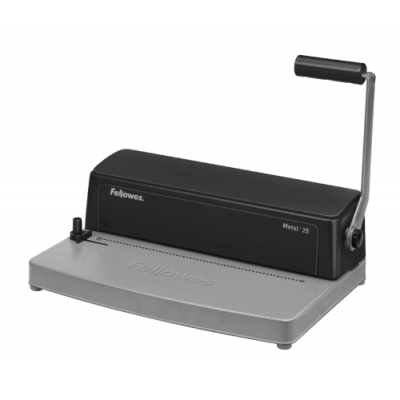 Fellowes Metal 25 Click binding machine 450 hojas Negro Gris