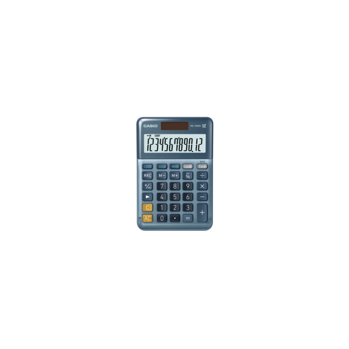 CALCULADORA DE SOBREMESA DE 12 DiGITOS CASIO MS 120EM