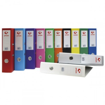 ARCHIVADOR PALANCA 65 COLOR GRIS FOLIO LOMO ANCHO 290X350X75 GRAFOPLAS 17279571