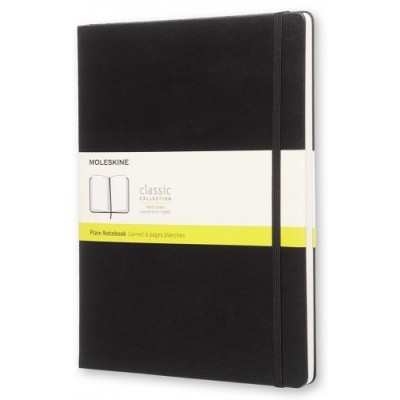 LIBRETA CLASICA TAPA DURA NEGRA XL 19X25CM LISA MOLESKINE QP092