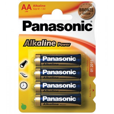 Goobay LR6 4 BL Panasonic Alkaline Power Bateria de un solo uso AA Alcalino