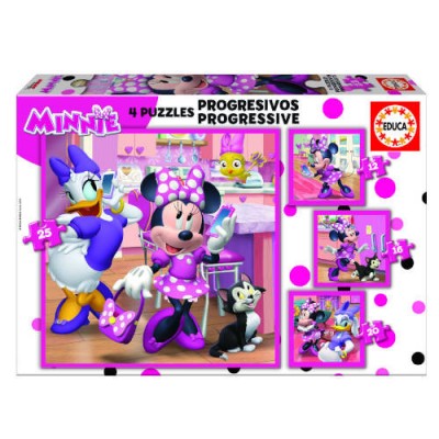 PUZZLE PROGRESIVOS MINNIE HAPPY HELPERS 12 16 20 25 DE 3 5 ANOS EDUCA BORRAS 17630