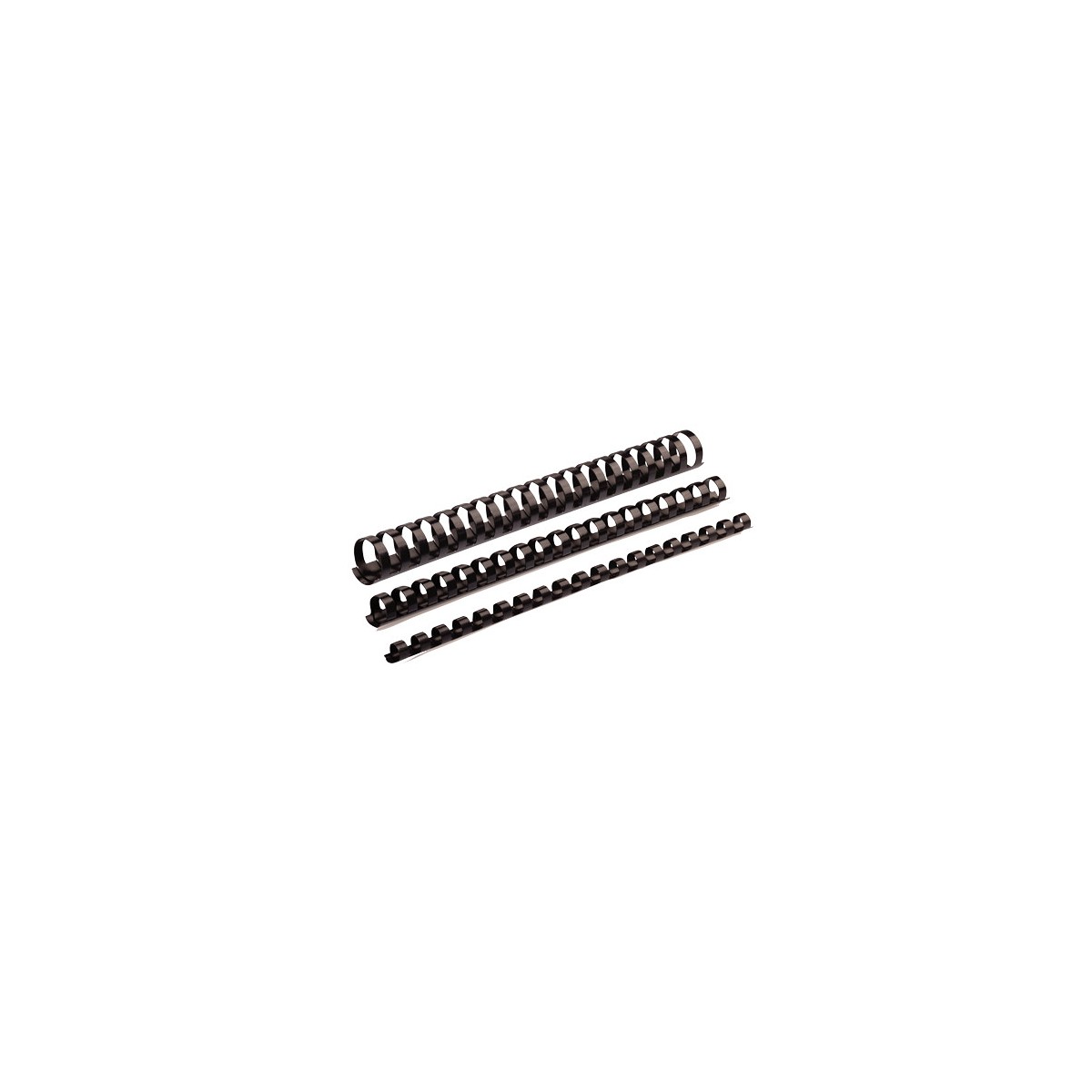 PACK 100 CANUTILLOS PLASTICO 10 MM NEGRO FELLOWES 5346108