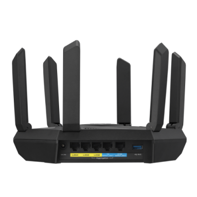 ASUS RT AXE7800 router inalambrico Tribanda 24 GHz 5 GHz 6 GHz Negro