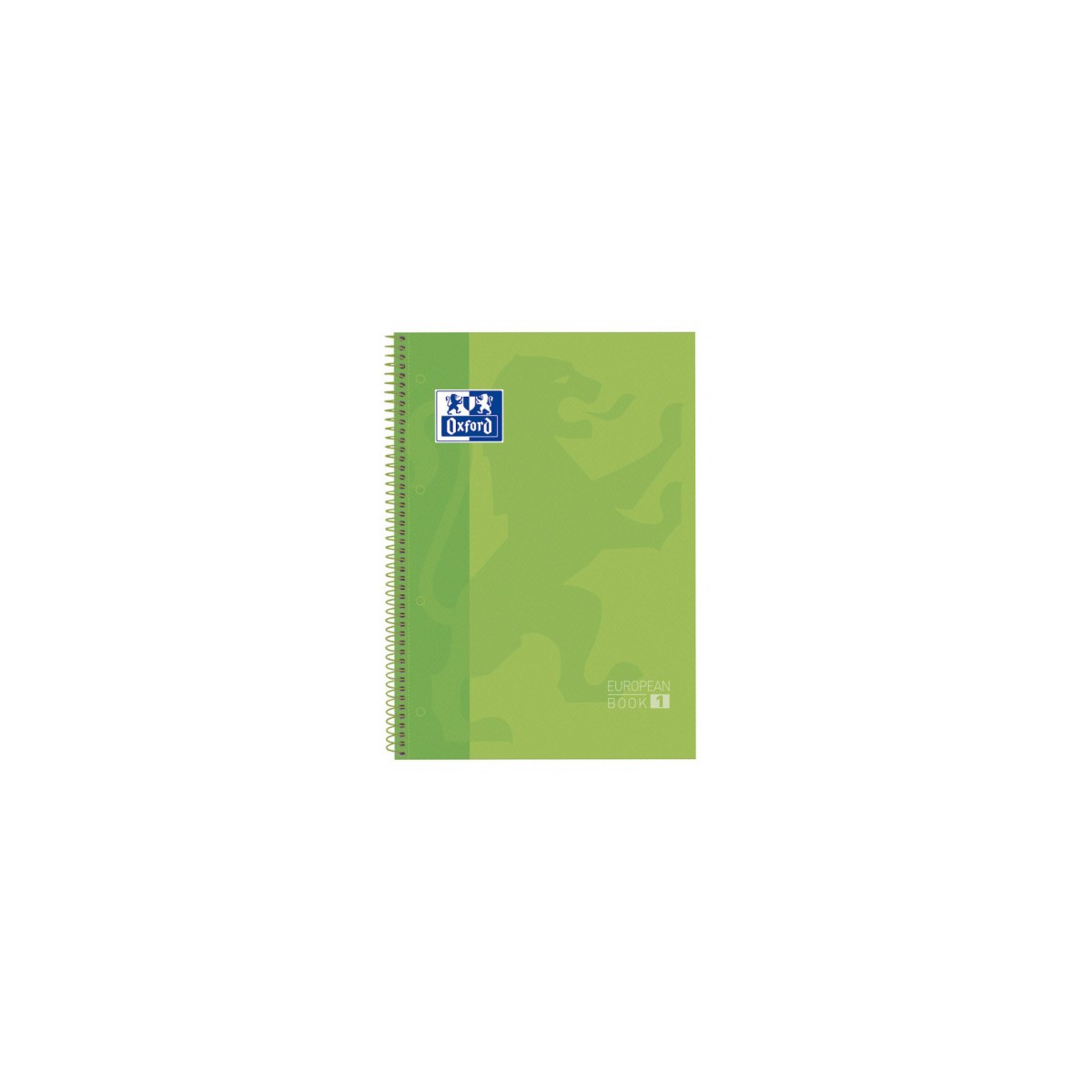 CUADERNO EUROPEANBOOK 1 TAPA EXTRADURA A4 80 HOJAS 5X5 COLOR VERDE MANZANA OXFORD 100430199