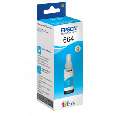 Epson 664 Ecotank Cyan ink bottle 70ml