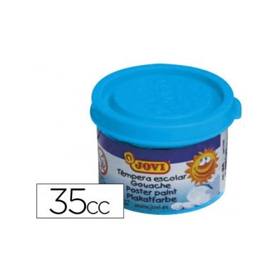 ESTUCHE TeMPERA ESCOLAR 5 BOTES 35 ML AZUL CYAN JOVI 50321