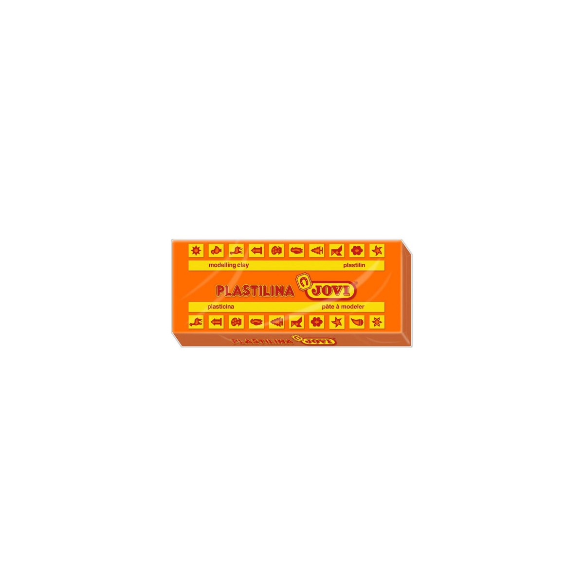 CAJA 15 PASTILLAS PLASTILINA 150 G NARANJA JOVI 7104