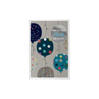 PACK 6 TARJETAS DE FELICITACIoN ABUELOS TAMANO 115 X 17 CM MODELO DOTS DOHE 70081