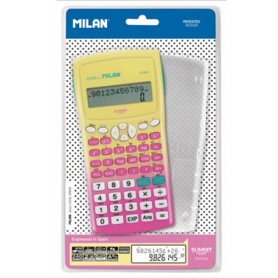 BLiSTER CALCULADORA CIENTiFICA M240 SUNSET ROSA NUEVO MILAN 159110SNPBL