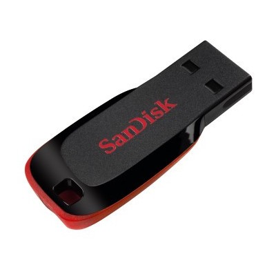 Sandisk Cruzer Blade unidad flash USB 64 GB USB tipo A 20 Negro Rojo