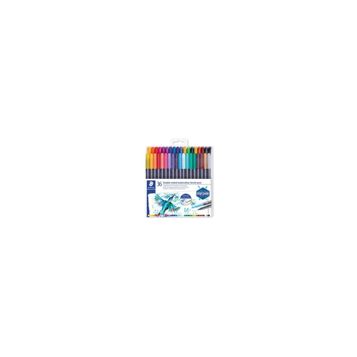 ESTUCHE DE PLaSTICO CON 36 ROTULADORES COLORES SURTIDOS STAEDTLER 3001 TB36