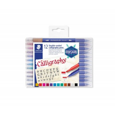 ESTUCHE DE PLaSTICO CON 12 ROTULADORES COLORES SURTIDOS STAEDTLER 3005 TB12