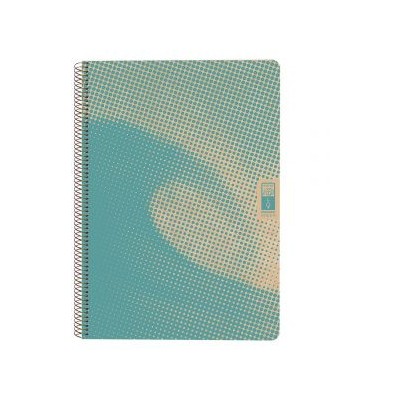 CUADERNO ESPIRAL DIN A4 RECICLADO FSC 80 HOJAS 80G CUADRiCULA 5X5 4 ELEMENTS WATER ESCOLOFI 130100100